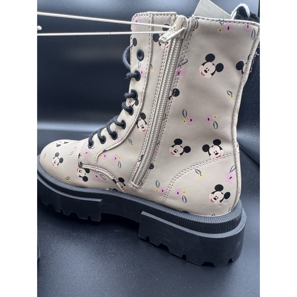 Zara Kids Mickey Mouse Lace Ankle Boots Girls Size US 3.5, EUR 35 NWT Disney - Picture 13 of 13